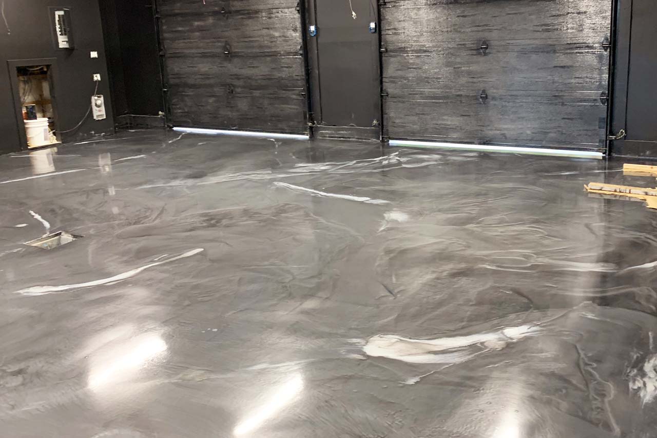 plancher de garage epoxy